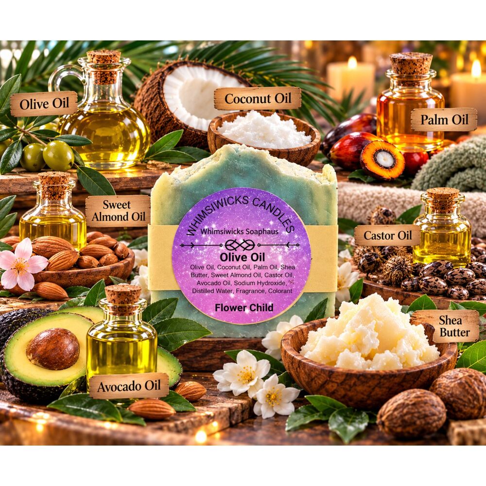 Handcrafted Flower Child Olive Oil Artisan Soap